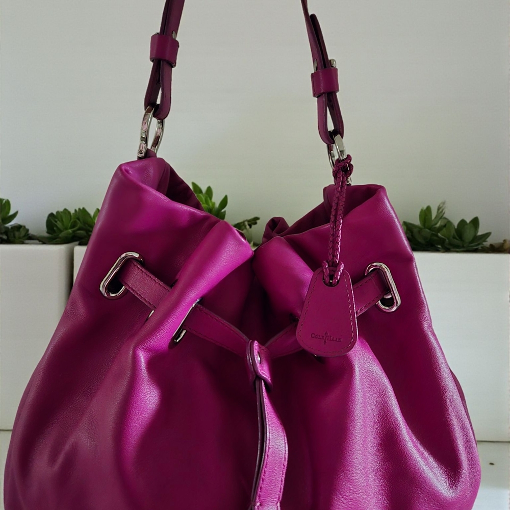 Cole Haan Cornelia Ellie Fuchsia Hobo Bag